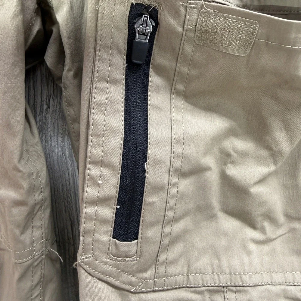 BC Clothing Mens Cargo Pants XL x 30 Khaki Tan Stretch Hiking Work Trousers